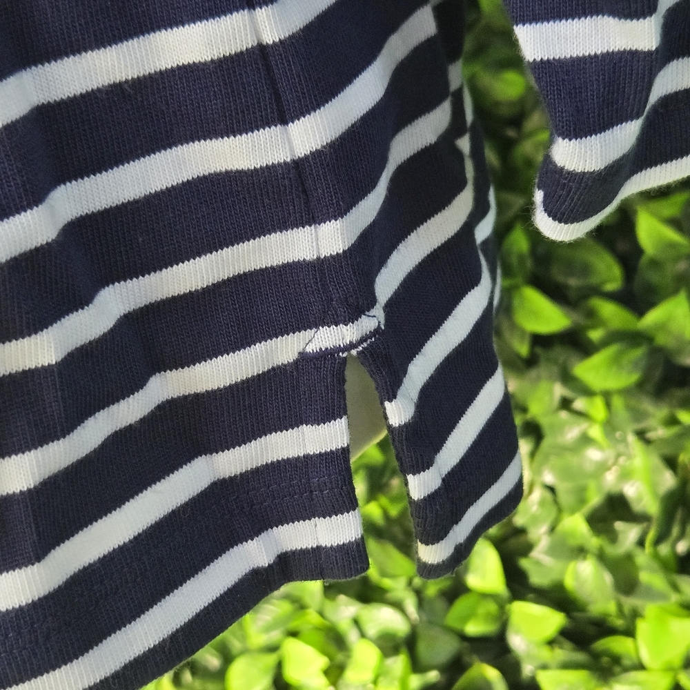 Vineyard Vines Navy and White Striped Shirt 270 - Picture 8 of 12